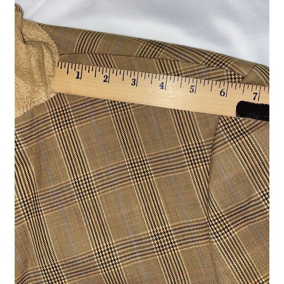 T. Harris London Plaid Blazer Sport Coat Wool Size 46L - Picture 10 of 13